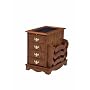 Powell "Nostalgic Oak" Magazine Cabinet Table