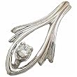 0.12Ct.T.W. Round Brilliant Cut Diamond, 14Kt. White Gold. Diamond Fashion Pendant