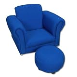 Gift Mark Upholstered Rocking Chair and Ottoman, Blue childrens rocking chairs Gift Mark Upholstered Rocking Chair and Ottoman, Blue