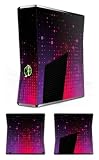 Design Skins for Microsoft Xbox 360 Slim - Stars Equalizer magenta/pink Design Folie