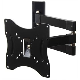VideoSecu Articulating LCD Monitor Flat Screen TV Swing Arm VESA Wall Mount 66lbs loading capacity long extension arm 3V7