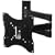 VideoSecu New Black Articulating Wall Mount Bracket 20 Inch Extending 66lbs Weight Capacity For Middle Size Sharp Samsung Plasma LCD LED TV 1V7