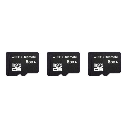 Wintec Filemate 8 GB Class 4 microSDHC Card with SDHC Adapter