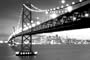 (24x36) San Francisco (Bay Bridge and Skyline) Art Poster Print