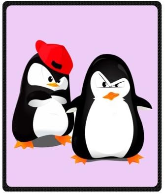 Fashion Penguin Custom Blanket 50" x 60" (Medium)