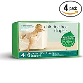 Seventh Generation Chlorine Free Diapers $33.59