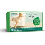 SAVE $6.41 - Seventh Generation Chlorine Free Diapers, Stage 4 (22-37 Lbs), 34-Count Packages (Pack of 4) (136 Diapers) $43.58