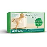 Seventh Generation Chlorine Free Diapers, Stage 4 (22-37 Lbs), 34-Count Packages (Pack of 4) (136 Diapers)