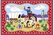Ride 'em OLIVE KIDS 39 x 58 Area Rug