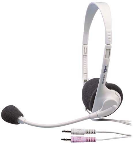 Cyber Acoustics AC-200 3.5MM Plug Stereo Speech Headset Boom Mic