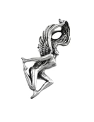 Sterling Silver 3D Guardian Angel Pendant / Charm