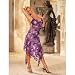  : 1st Fantasies Stunning MAGENTA Animal Print Lingerie Burnout Silk Burnout Long Gown with Low Back