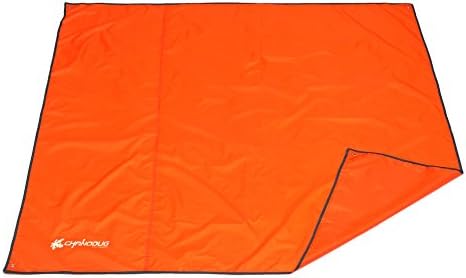 GTGlobal Multifunctional Beach Blanket/ Picnic Mat with Carrying Pouch 7 X 5 Feet, Waterproof Tarp, Extra Large Perfect for Beach Party/ Outdoors/ Camping/ Hiking - Orange