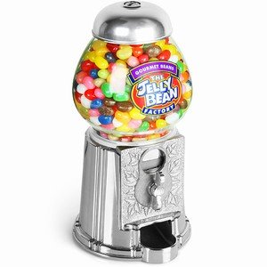 Jellybean Machine including 600g of Jellybeans | Sweet Machine, Vending Machine, Candy Dispenser, Jelly Bean, Use with or without coins