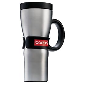Bodum 16-Ounce Stainless-Steel Travel Mug with Handle by Bodum