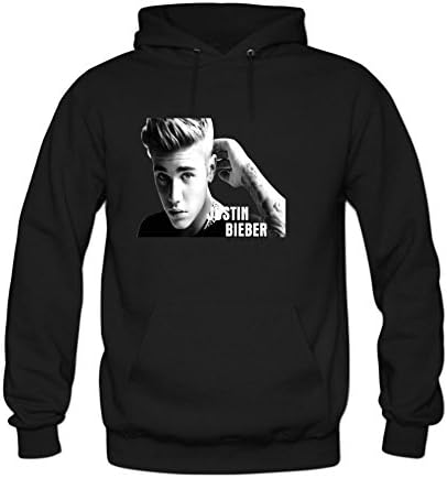 Crazy Bobo Justin Bieber Purpose World Tour 2016 Hoodie for Men Black M Black