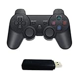 Playstation 3 PS3 Twin Shock 2.4 Ghz Wireless Controller BLACK