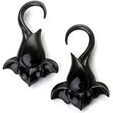 Pair of Black Water Buffalo Horn Hooks - BY31: 10g