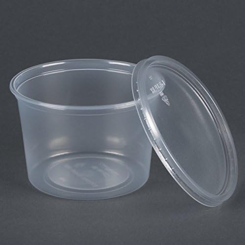 50 Sets- Food Storage containers with Leak Proof Lids. Microwave, Freezer, and Dishwasher Safe, 16oz capacity [Made in USA]