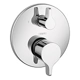 Image : Hansgrohe 4448000 S/E Trim Pressure Balance with Diverter Chrome