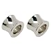 4 Gauge 316L Surgical Steel Concave Flare Hollow Plugs