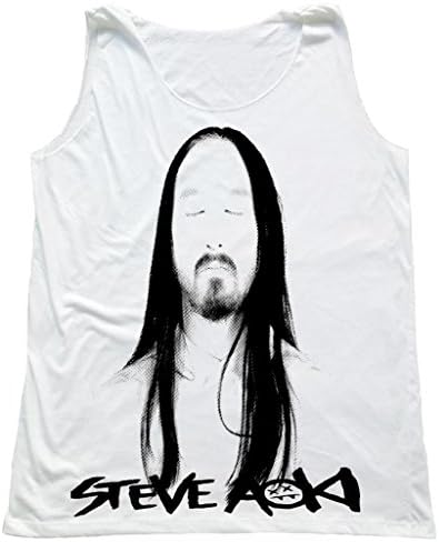 TFM Men's Steve Aoki DJ Electronic House Tank Top S White