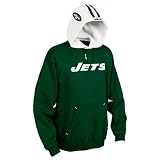 New York Jets NFL "Helmet" Hooded Fleece Pullover (Dark Green)