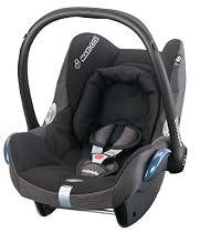 Maxi-Cosi 61700091 - Cabriofix Black Reflection Autokindersitz  Gruppe 0+ (bis 13 kg), ab der Geburt bis ca. 15 Monate (Kollektion  2009)