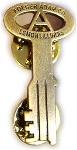 Folger Adam Co Prison Jail Cell Replica Key Lapel Pin