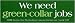 We Need Green-collar Jobs. Mini Sticker