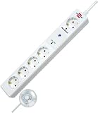 Brennenstuhl 4-fach Steckdosenleiste Eco Comfort Line wei&szlig;