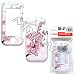 White with Pink Spring Flowers Design Snap-On Hard Cover Case Cell Phone Protector for Samsung Glyde U940
