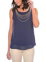 Bleu Marine Blusa (Azul Marino)