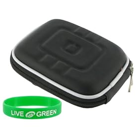 Hard Shell Carrying Case (Black) for Kodak EasyShare M580 14MP Digital Camera Pink