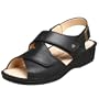 Finn Comfort Women's Jersey Sandal,Black Nappa,40 EU (US Women's 9 M)