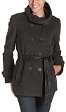 Cole Haan Women's Double Breasted Wool Cashmere Jacket with Leather Belt
