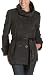 Cole Haan Women's Double Breasted Wool Cashmere Jacket with Leather Belt