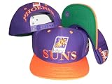 Phoenix Suns Purple/Orange Two Tone Snapback Adjustable Plastic Snap Back Hat / Cap