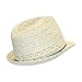 Summer Festival Chic Cotton Blend Panama Fedora Hat, Crocheted Ivory Lace Ribbon