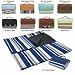 New Picnic Time Sunshine Blanket 637-00-107 Blue Stripe Soft Polyester Fleece Water-Resistant PVC