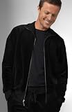 JUICY COUTURE Velour - Juicy Couture Men's Basic Velour Track Suit Jacket and Pants BLACK