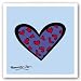 Blue About You by Romero Britto 7.5"x7.5" Art Print Poster