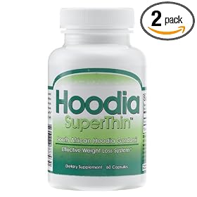 Hoodia SuperThin Weight Loss System Capsules, 60-Count Bottles (Pack of 2)
