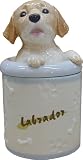 Yellow Labrador Collectible Dog Puppy Cookie Jar Container Statue Art