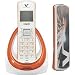 VTech LS6117 DECT 6.0 Digital Cordless Phone White/Orange