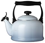Le Creuset 2.1 Litre Traditional Kettle with Whistle, Coastal Blue