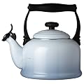 Le Creuset 2.1 Litre Traditional Kettle with Whistle, Coastal Blue