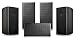 Pure Resonance Audio 5.1 Surround Sound Home Theater UniSat Mini Cube Speaker System Black Brackets Included