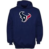 Reebok Houston Texans Youth Navy Blue Raglan Hoody Sweatshirt