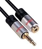 Aurum Cables 3.5mm Male To 3.5mm Female Stereo Audio Extension Cable - For iPhone, iPad or Smartphones - 6 Feet